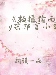 《拍摄指南》by宋祁言小说