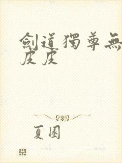 剑道独尊无弹窗皮皮