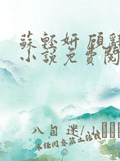 苏轻妍 顾辞笙小说免费阅读