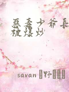 恶毒少爷长大后被爆炒