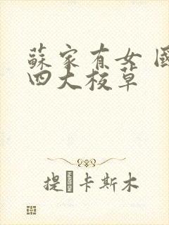 苏家有女 国防四大校草