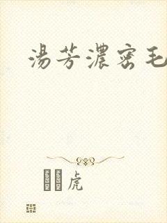 汤芳浓密毛下部