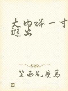 大肉蟒一寸一寸进出