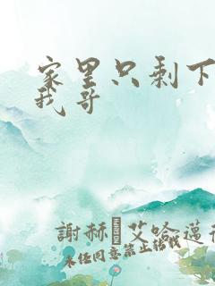 家里只剩下我和我哥