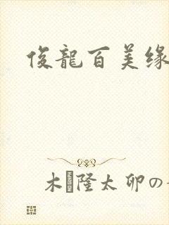 俊龙百美缘小说