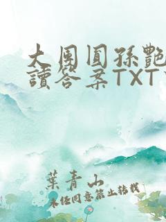 大团圆孙艳梅阅读答案TXT下载