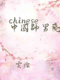 chinese中国帅男飞机