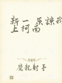 新一 原谅我爱上柯南