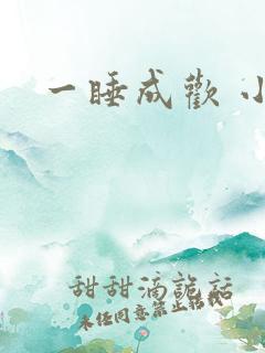 一睡成欢 小说