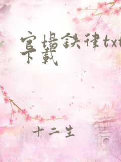 官场铁律txt下载