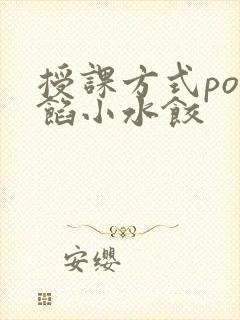 授课方式po肉馅小水饺
