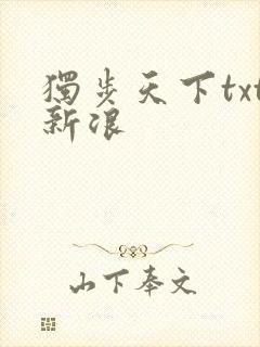 独步天下txt新浪