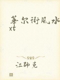 华尔街风水师txt