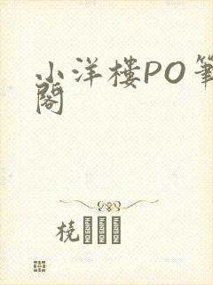 小洋楼PO笔趣阁