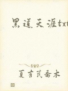 黑道天涯txt