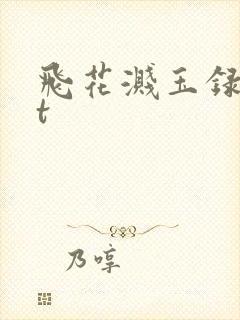 飞花溅玉录txt