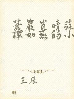 萧严肖晴苏雨溪谭如燕的小说