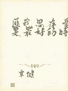 匪我思存 爱你是最好的时光