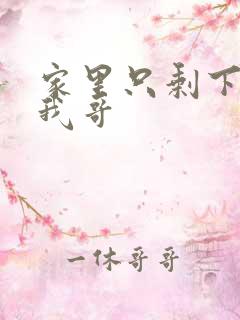 家里只剩下我和我哥