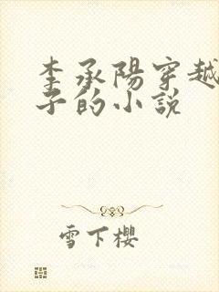 李承阳穿越成皇子的小说