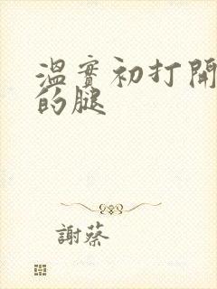 温实初打开眉庄的腿