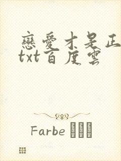 恋爱才是正经事txt百度云