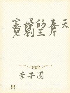 寡妇的春天白花儿刘三斤