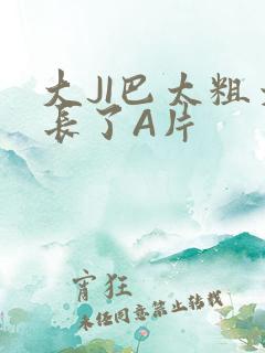 大JI巴太粗太长了A片