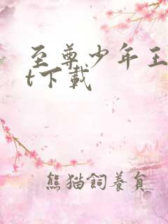 至尊少年王txt下载