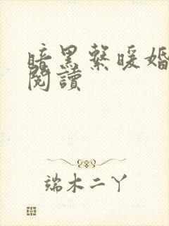 暗黑系暖婚免费阅读