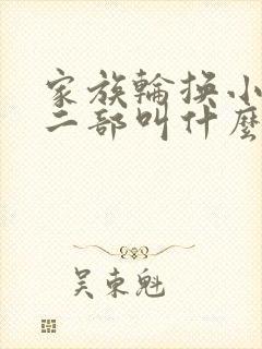 家族轮换小说第二部叫什么名字