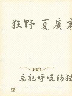 狂野 夏广寒