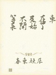 等不及在车里就来开始了