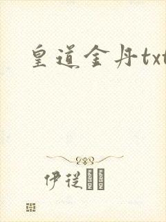 皇道金丹txt