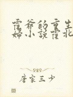 霍爷的重生小媳妇小说霍北江