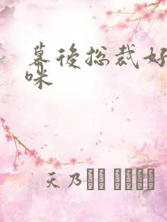 幕后总裁好孕妈咪