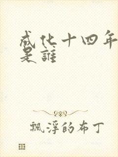 成化十四年攻受是谁