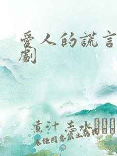 爱人的谎言电视剧