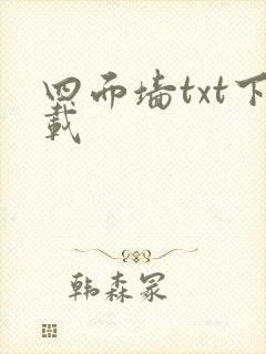 四面墙txt下载