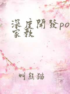 深度开发pop家教