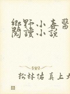 乡野小春医免费阅读小说