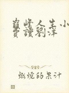 巅峰人生小说免费读刘洋