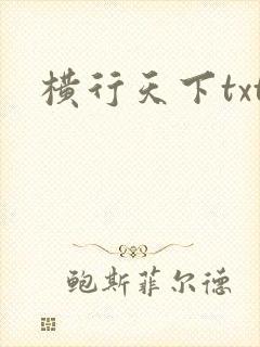 横行天下txt