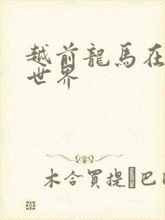 越前龙马在猎人世界