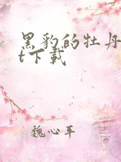 黑豹的牡丹txt下载