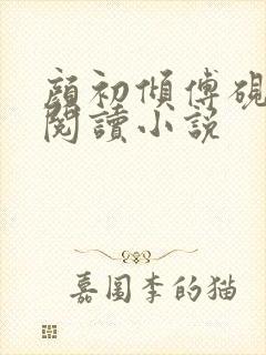 颜初倾傅砚免费阅读小说