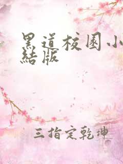 黑道校园小说完结版