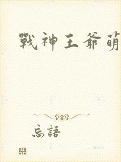 战神王爷萌虎妃