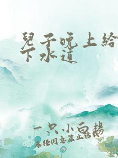 儿子晚上给我通下水道