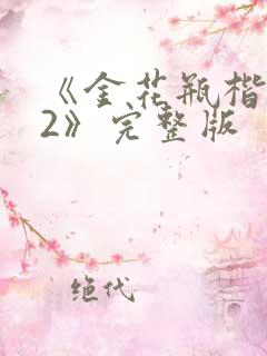 《金花瓶楷梅花2》完整版